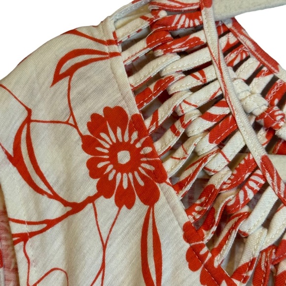 Anthropologie Leifnotes Scattered Stallata Drop Waist Dress Size Small - Picture 6 of 12